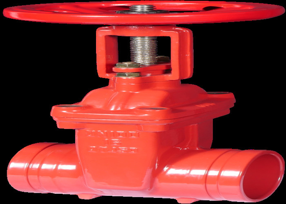 Les valves en hausse de lutte anti-incendie de porte manipulent le joint mou de fer malléable de puissance