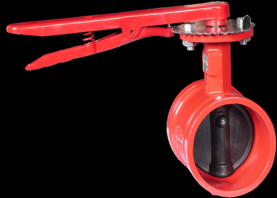 Ligne fer malléable antirouille de carte de valves de lutte anti-incendie de papillon de cercle