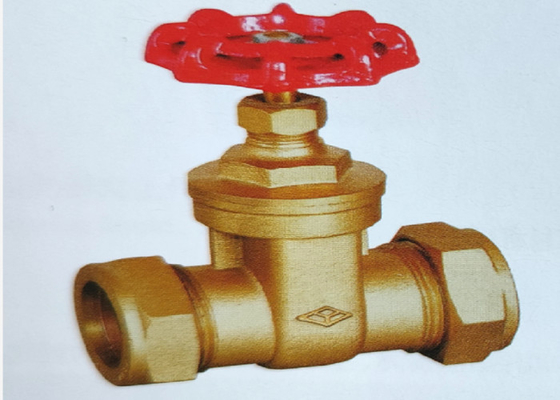 Le cercle joignent la valve en laiton de l'eau de porte la bride qu'étanche relient la puissance manuelle